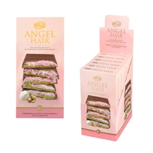 pişmaniyeli ve antep fıstık kremalı sütlü Çikolata (angel hair) 170 g